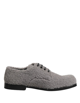 Graue Fleece-Schnürschuhe für Herren