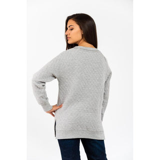 Sudadera gris de algodón