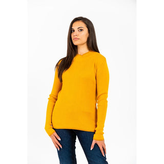 Sudadera amarilla de lana