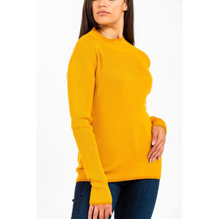 Sudadera amarilla de lana