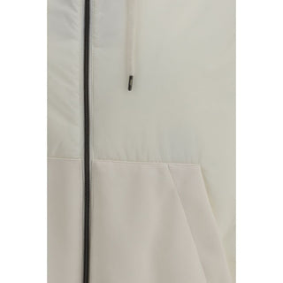 White Polyamide Shell Jacket