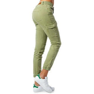 Zweifarbige Baumwoll-Cargohose