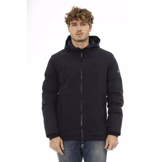 Blue Polyester Shell Jacket