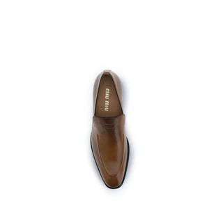 Mocasines slip-on de cuero de becerro marrón Bos Taurus