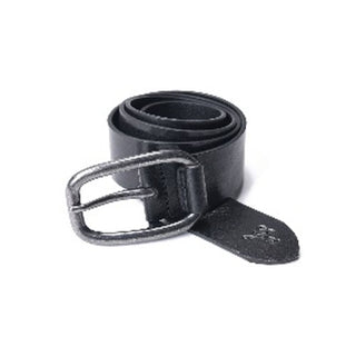Cinturón regular de cuero negro