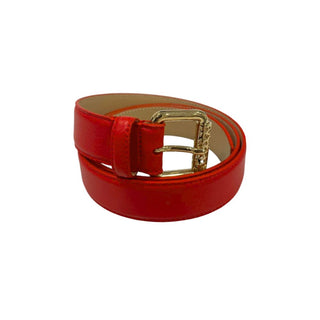 Roter Ledergürtel für Damen