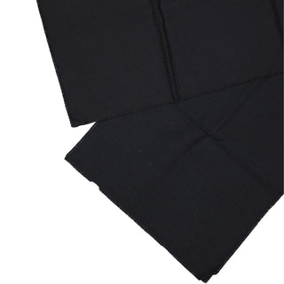 Black Virgin Wool Foulard