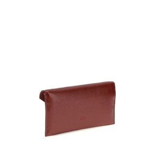 Bolso de mano Bos Taurus de piel de becerro burdeos