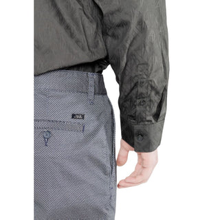 Blue Cotton Skinny Pants