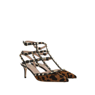 Schwarze Kalbsleder-Pumps mit hohem Absatz