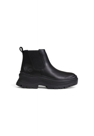 Black Leather Ankle Boots