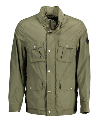 Braune Polyamid-Shell-Jacke
