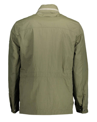 Braune Polyamid-Shell-Jacke