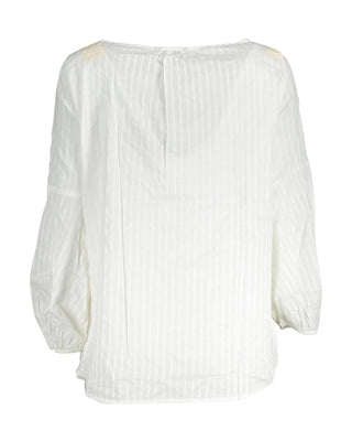 Weiße Baumwollbluse