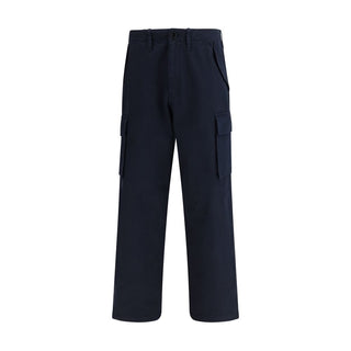 Pantalones cargo de algodón azules