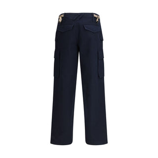Pantalones cargo de algodón azules