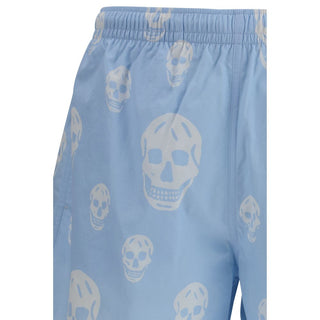 Shorts de poliamida azul