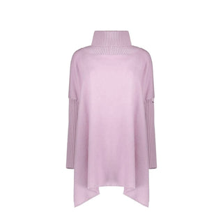 Purple Virgin Wool Poncho