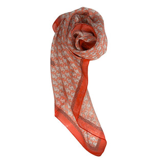 Roter Seidenschal für Damen