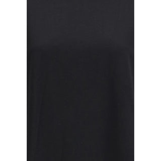 Schwarzes Baumwoll-T-Shirt