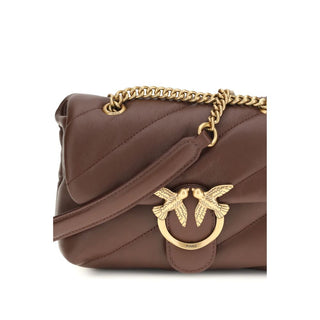 Bolso de hombro de cuero de becerro marrón Bos Taurus  