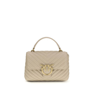 Beige Kalbsleder Bos Taurus Handtasche