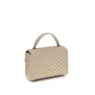 Beige Kalbsleder Bos Taurus Handtasche