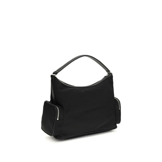 Bolso de hombro de nylon negro