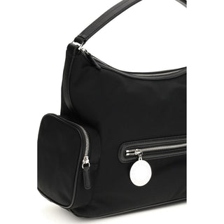 Bolso de hombro de nylon negro