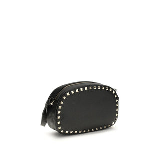Bolso de hombro Bos Taurus de piel de becerro negra