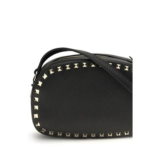 Bolso de hombro Bos Taurus de piel de becerro negra