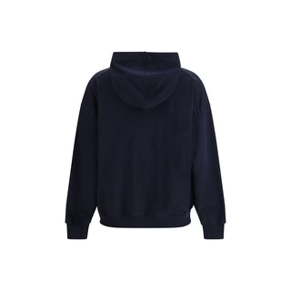 Blaues Baumwoll-Sweatshirt