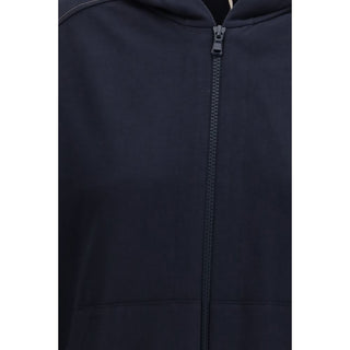 Blaues Baumwoll-Sweatshirt