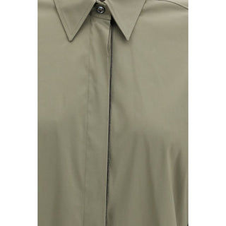 Camisa de vestir bicolor de algodón