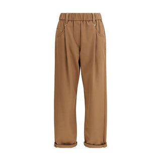 Braune Freizeithose aus Baumwolle