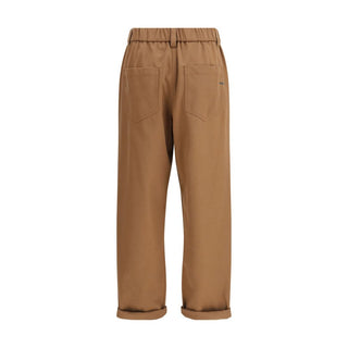 Braune Freizeithose aus Baumwolle