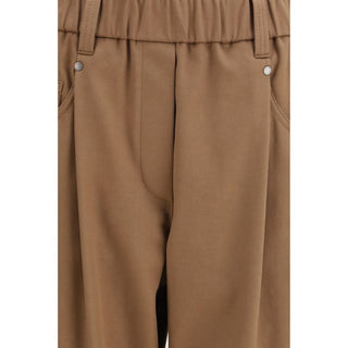 Braune Freizeithose aus Baumwolle