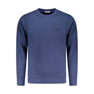 Sudadera azul de algodón para hombre