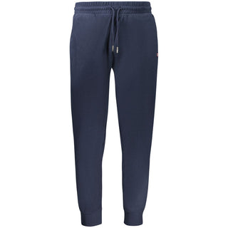 Pantalones deportivos azules de poliéster para hombre