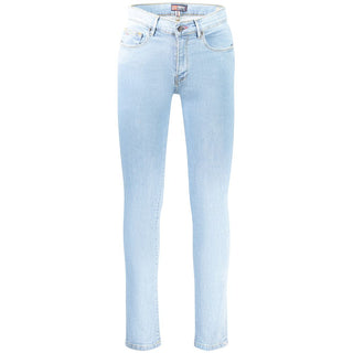 Jeans para hombre de algodón azul claro