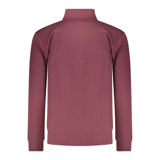 Sudadera roja de algodón para hombre