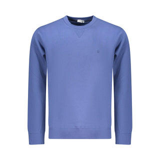 Blue Cotton Men Sweatshirt