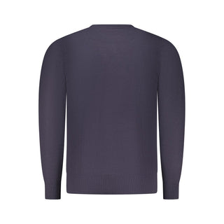 Blu Viscosa Uomo Maglia