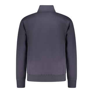 Blue Cotton Men Sweatshirt
