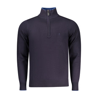 Blauer Viskose-Pullover für Herren