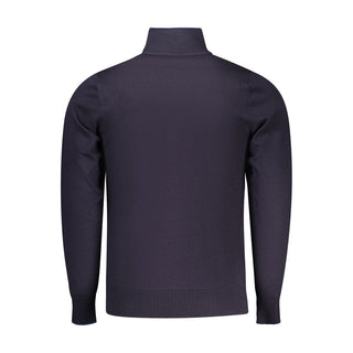 Blauer Viskose-Pullover für Herren