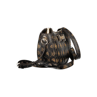 Bolso de mano para mujer de poliuretano marrón