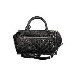 Bolso negro de poliuretano para mujer