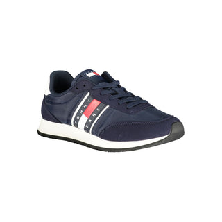 Blaue Herren-Sneaker aus Polyurethan