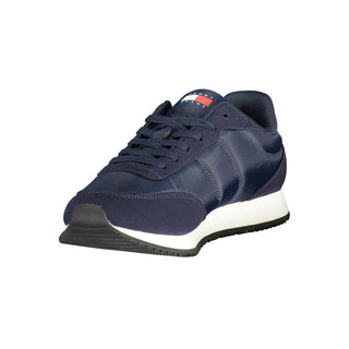 Blaue Herren-Sneaker aus Polyurethan